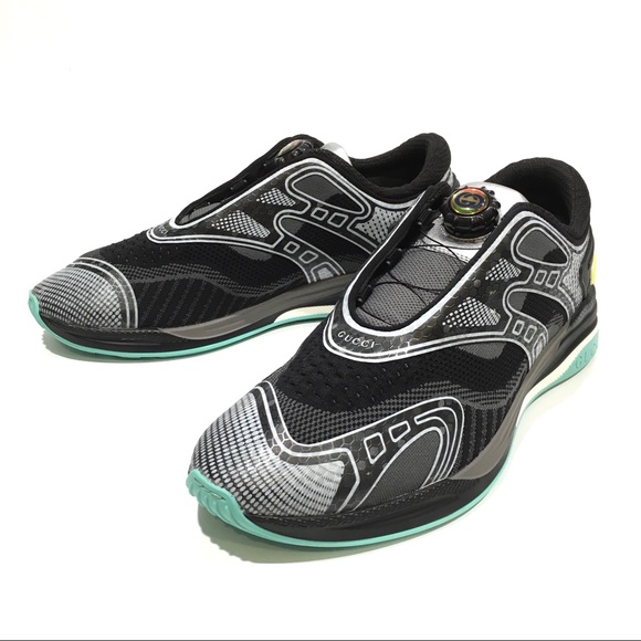 GUCCI Ultrapace R Sneakers -Black / Grey -Men’s US 9.5 -NEW - Picture 7 of 9